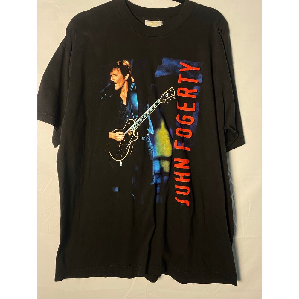 Vintage John Fogerty Shirt Premonition Tour Rock Concert 1998 Graphic Shirt XL
